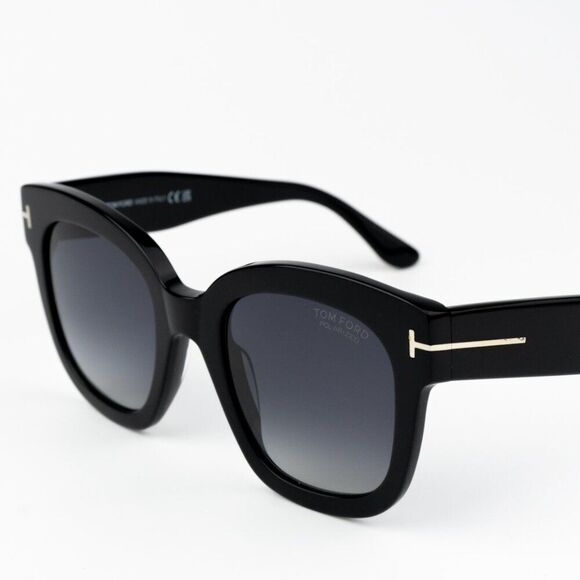 NEW Tom Ford FT0613/S 01D BEATRIX-02 Black Grey Polarized Gradient Square Women - Picture 7 of 11